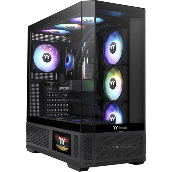 Thermaltake View 370 TG ARGB Midi-Tower PC-Gehäuse Schwarz ATX/EATX Gaming