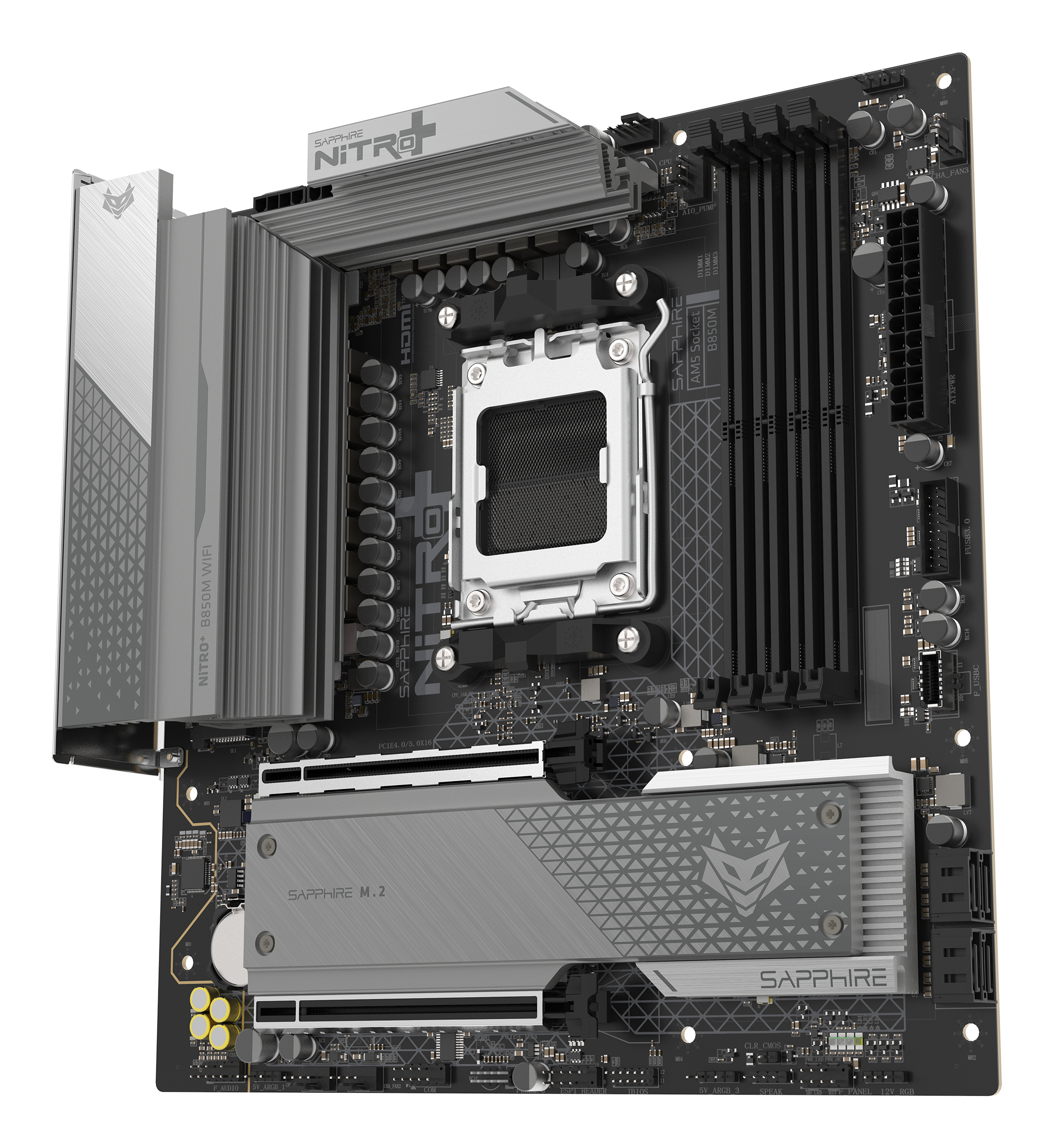 Sapphire Nitro+ B850M WIFI Mainboard Micro-ATX Schwarz