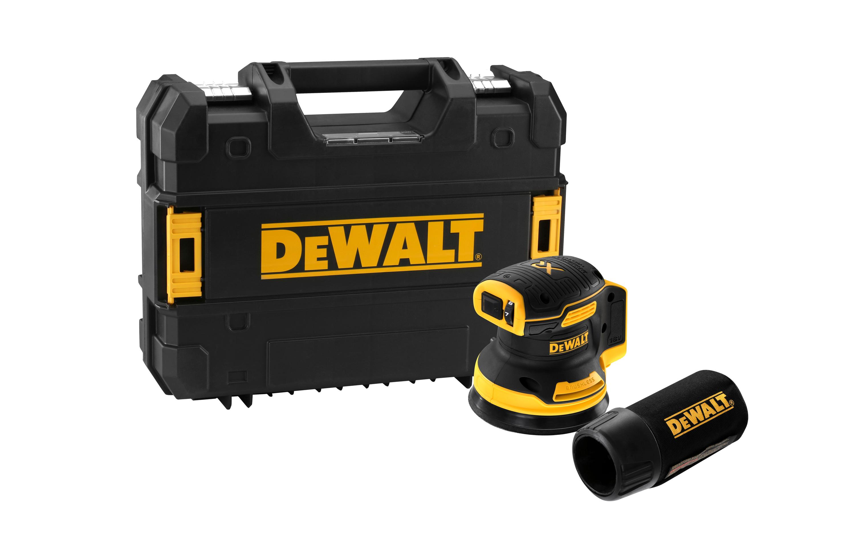 DeWalt DCW210NT-XJ Akku-Exzenterschleifer 18V Schwarz, Gelb