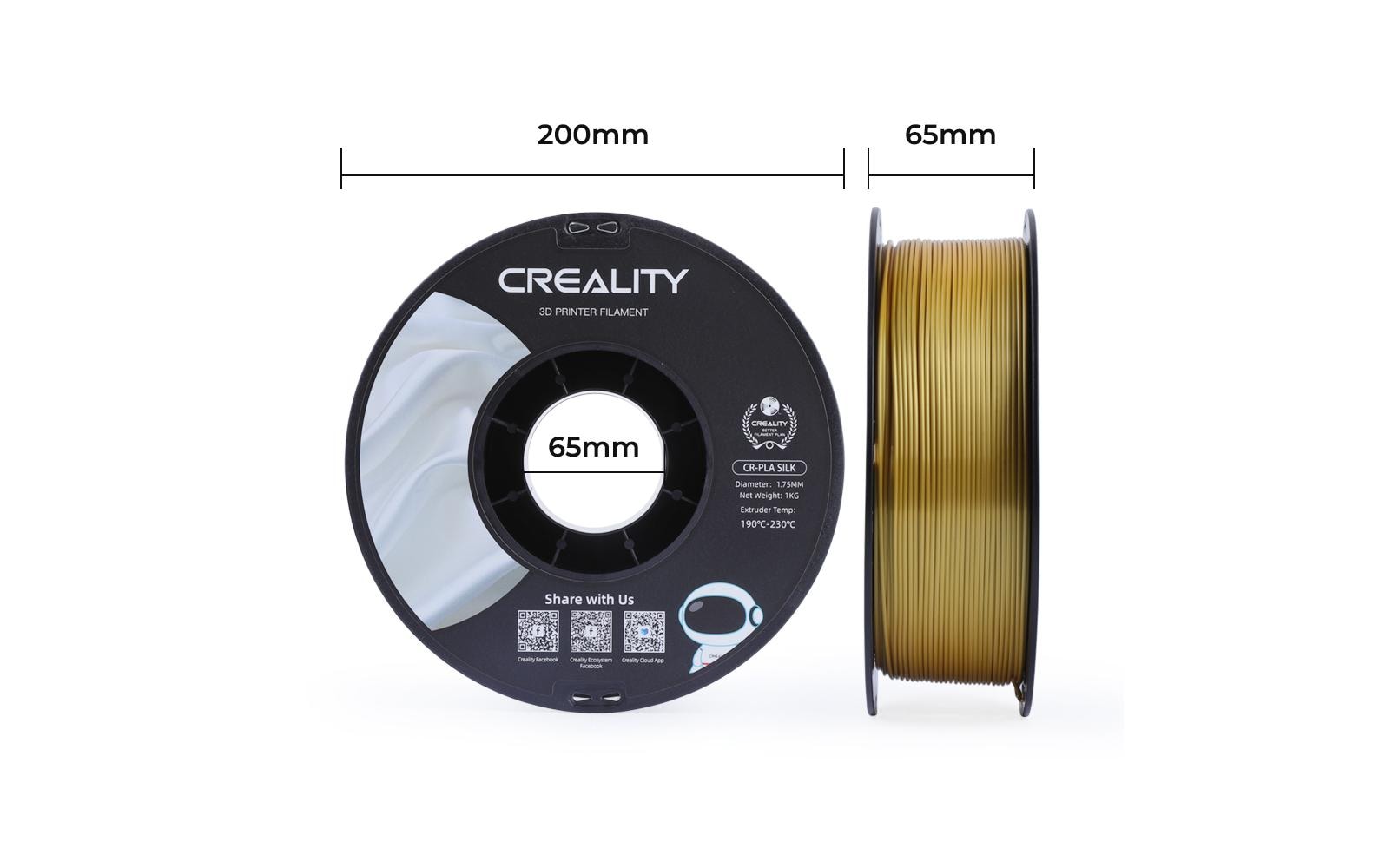 Creality CR-Silk PLA Filament 1,75 mm 1 kg Gold