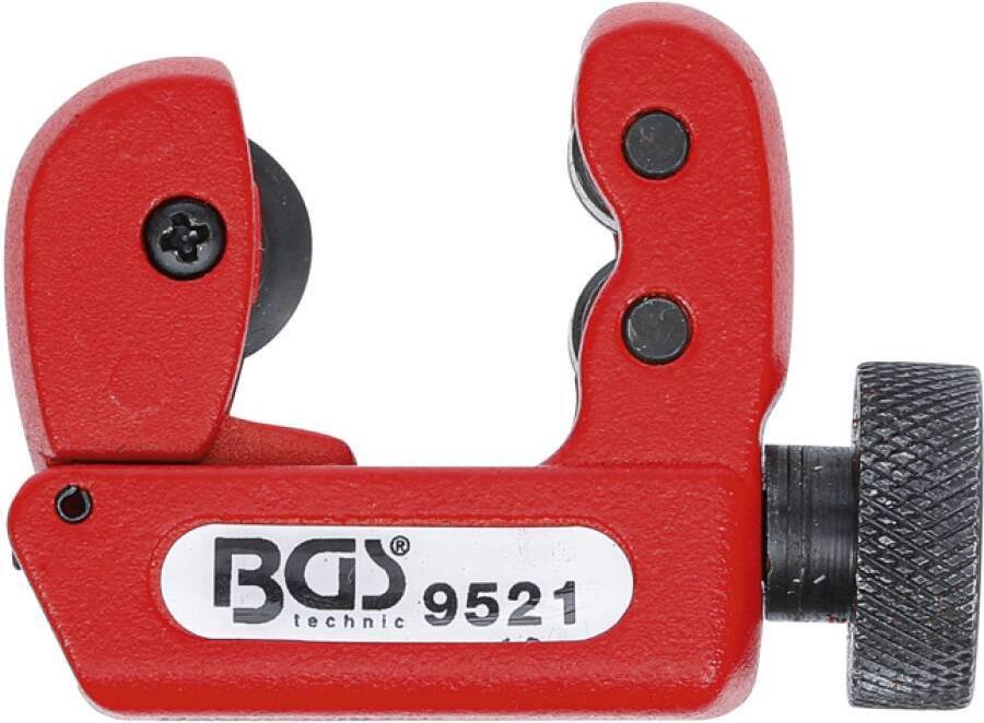 BGS technic KG Mini-Rohrabschneider 3-30mm 2 gelagerte Stützrollen, Spindel (9521)