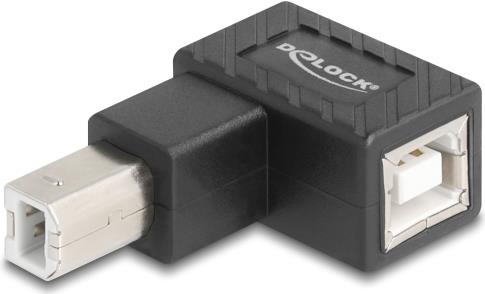 Delock USB 2.0 Adapter Typ-B Stecker zu Buchse 90° gewinkelt (67205)