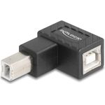 Delock USB 2.0 Adapter Typ-B Stecker zu Buchse 90° gewinkelt (67205)