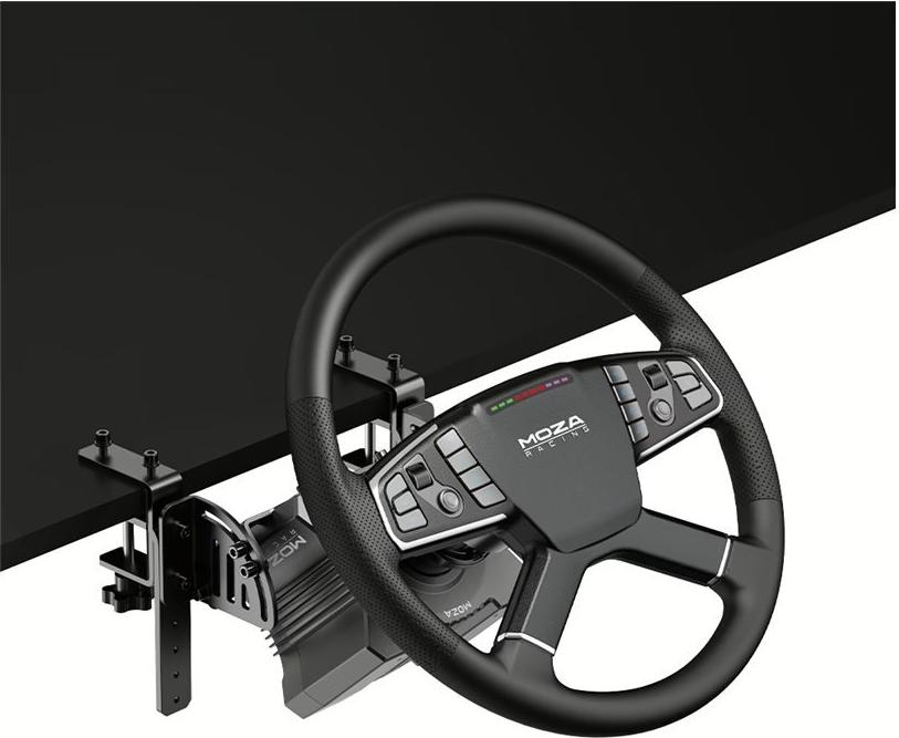 Moza Racing Trucking Bundle Lenkrad- und Pedale-Set Kabelgebunden Schwarz