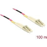 Delock Kabel Lichtwellenleiter LC Duplex Multimode OM4 100 m (80157)