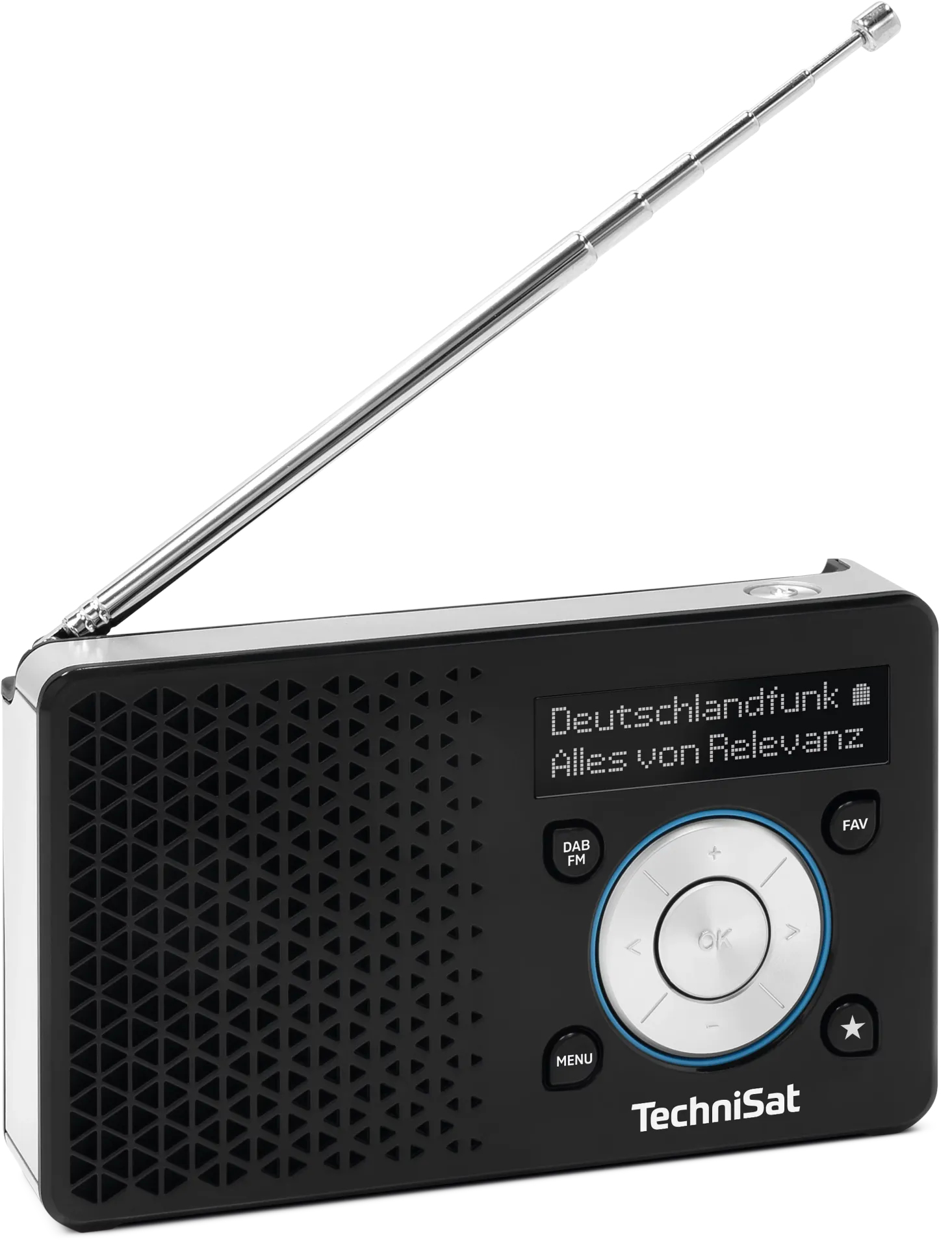 TechniSat DigitRadio 1 A DAB+ FM Radio Schwarz, Silber