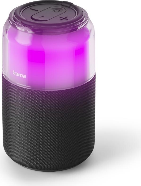 Hama Bluetooth®-Lautsprecher Can Speaker, 4 LED-Licht-Modi, 5W, Schwarz (00188243)