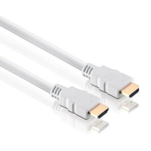 High Speed HDMI Kabel mit Ethernet, vergoldet, HDMI St. A / St. A, weiß, 7,5 m Hochwertiges Anschlusskabel zur Übertragung von digitalen Monitor- und TV-Signalen (399037075W)