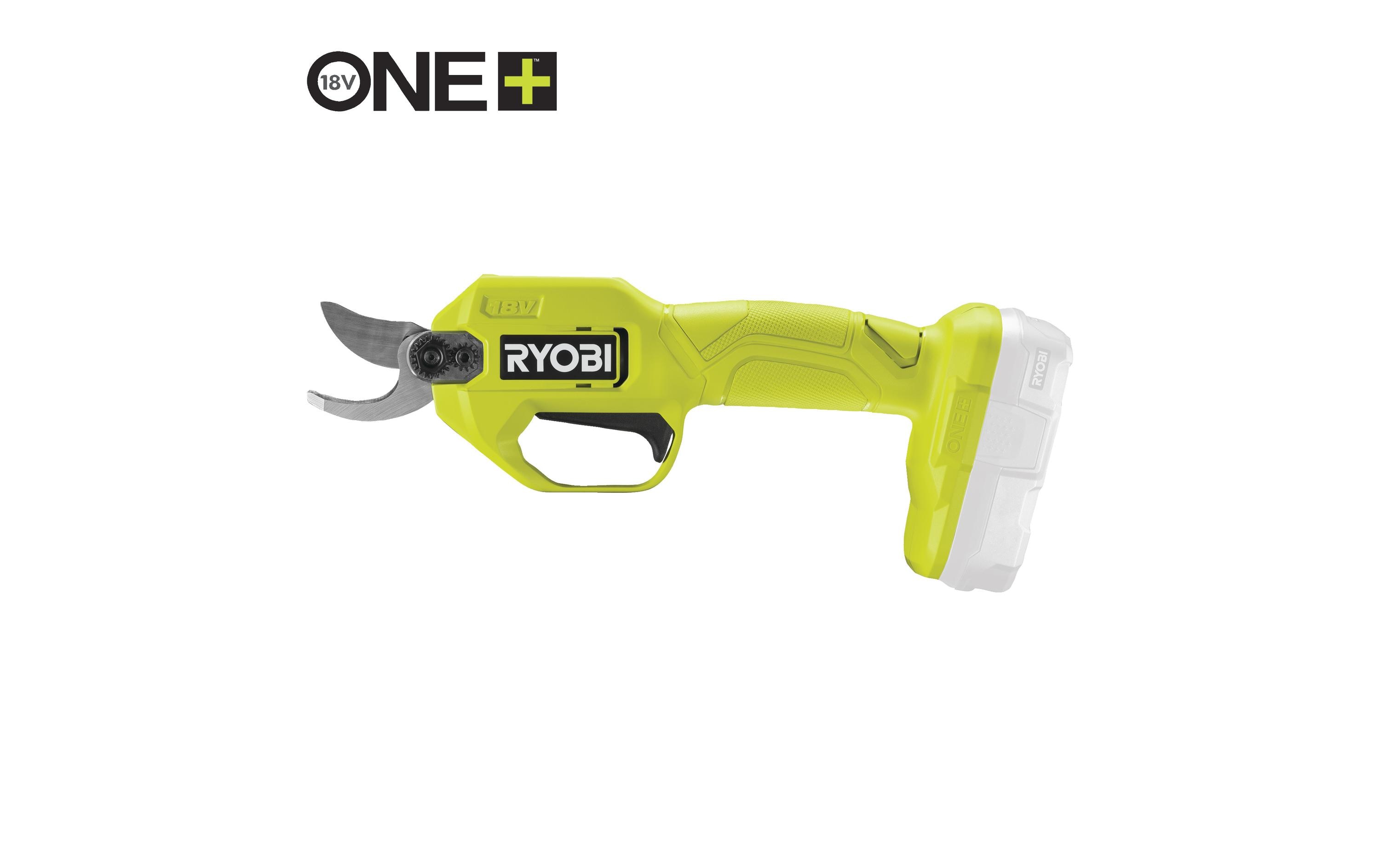 Ryobi ONE+ RY18SCA-0 18 V Akku-Gartenschere ohne Akku und Ladegerät Grün
