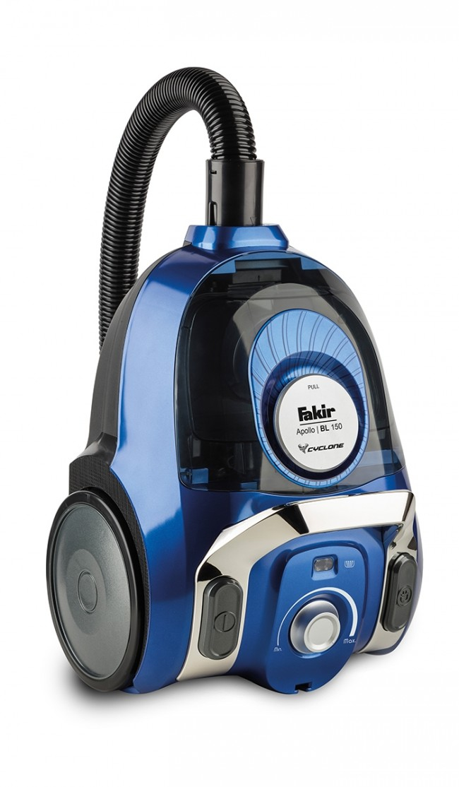 Fakir Apollo BL 150 Bodenstaubsauger Beutellos 800 W 3 l Blue/Silver