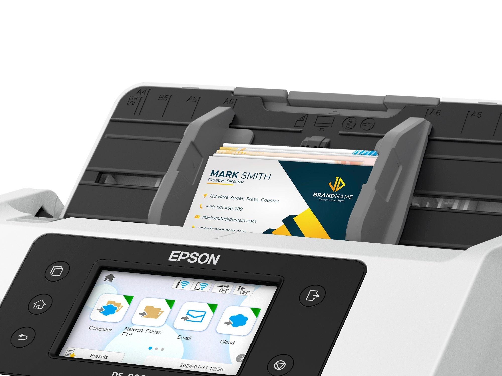 Epson WorkForce DS-800WN Dokumentenscanner 600 dpi Schwarz, Weiß