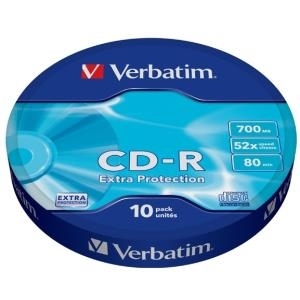 Verbatim 10 x CD-R 700MB (80 Min) 52x (43725)