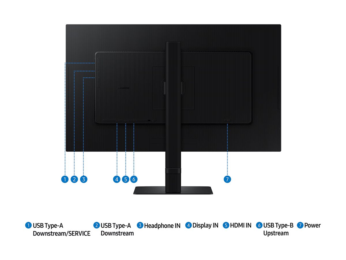 Samsung S80D Computerbildschirm 68,6 cm (27") 3840 x 2160 Pixel 4K Ultra HD LCD Schwarz (LS27D800EAUXEN)