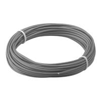 Wentronic Goobay Kupferlitze isoliert, Grau, 10 m - 1-adrig, mehrdrahtig (18 x 0,1 mm) (55047)