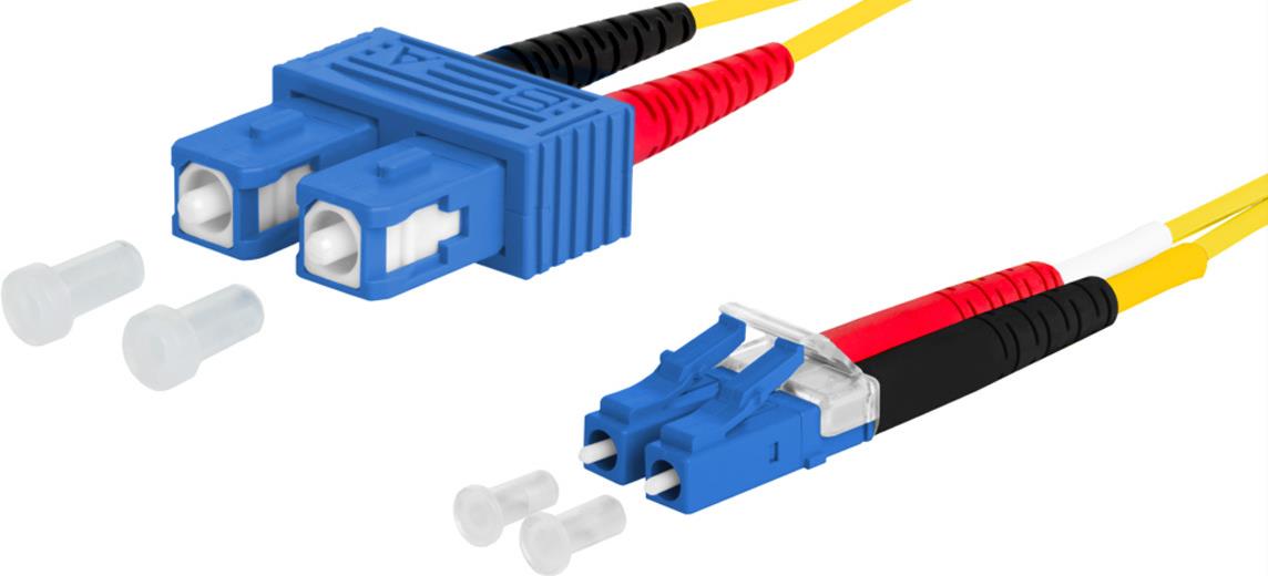 METZ CONNECT 151P1EOJO10E. Kabellänge: 1 m, Lichtleitertyp: OS2, Anschluss 1: 2x SC, Anschluss 2: 2x LC, Lochdurchmesser: 9 µm, Steckerverbindergeschlecht: Männlich/Männlich, Kabelfarbe: Gelb (151P1EOJO10E)