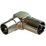 renkforce Antennen-Winkeladapter (Metall) [Antennenstecker 75 ? zu Antennenbuchse 75 ?] renkforce