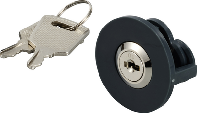 Sygonix SY-5994430 1 Stück Steckdosenschloss gleichschließend gleichschließend Grau (SY-5994430)