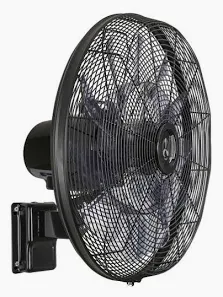 CasaFan AIROS ECO SILENT WALL SW Wandventilator 90 W (Ø) 514 mm Schwarz mit Fernbedienung, Timer, Oszillierend, Höhenverstellbar (64509)