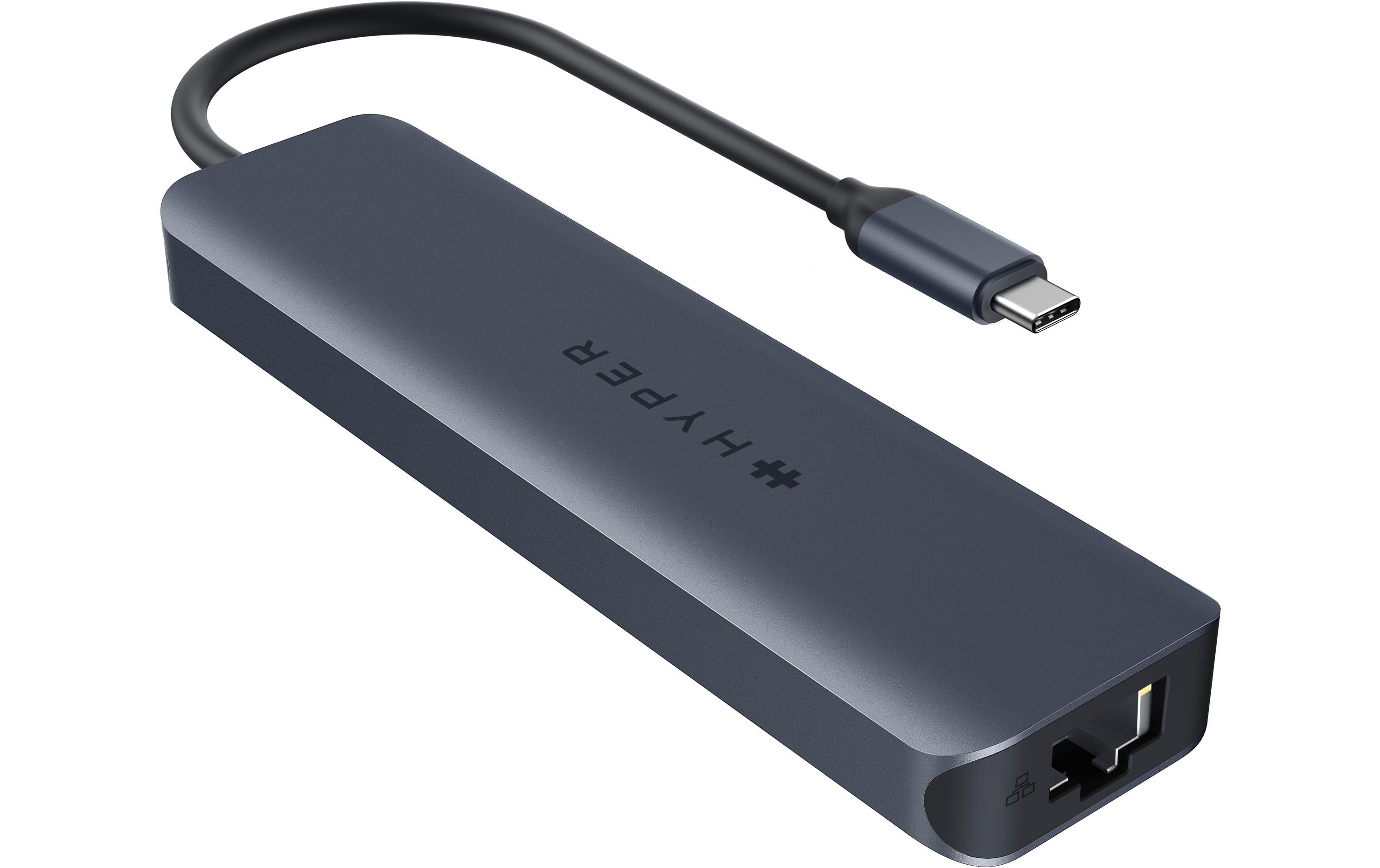 Hyper HyperDrive EcoSmart Gen.2 USB-C 7-in-1 Hub mit 100W Power Delivery Mitternachtsblau