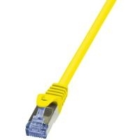 LogiLink Patchkabel, Kat. 6A, S/FTP, 10,0 m, gelb geschirmt (PIMF), 4 x 2 AWG 26/7, Belegung: 1:1, Kupferader, - 1 Stück (CQ3097S)