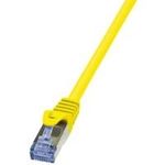 LogiLink Patchkabel, Kat. 6A, S/FTP, 10,0 m, gelb geschirmt (PIMF), 4 x 2 AWG 26/7, Belegung: 1:1, Kupferader, - 1 Stück (CQ3097S)