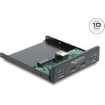 Delock Front Panel 3.5? USB 10 Gbps 2 x USB Type-C™ + 2 x USB Typ-A (64369)