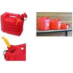 EDA Kraftstoffkanister, Kunststoff, 10 Liter Kanister geprüft für Kohlenwasserstoffe, - 1 Stück (019161 R SX10)