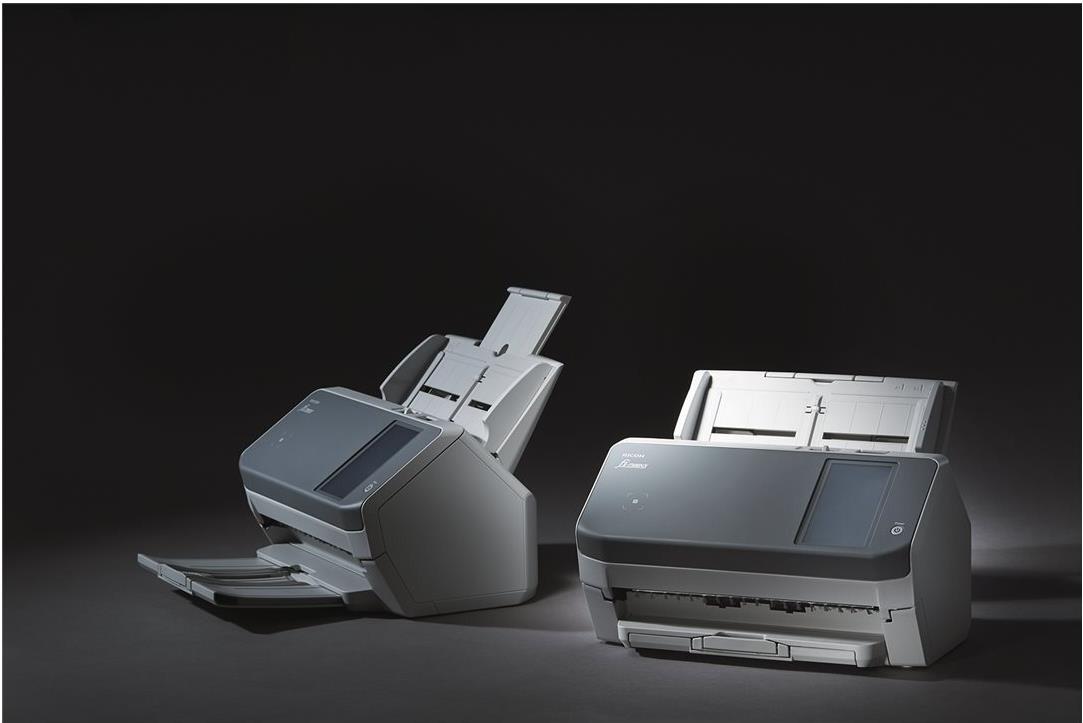 Ricoh fi-7300NX Dokumentenscanner A4 Duplex 600 dpi 60 ppm LAN USB Grau, Weiß
