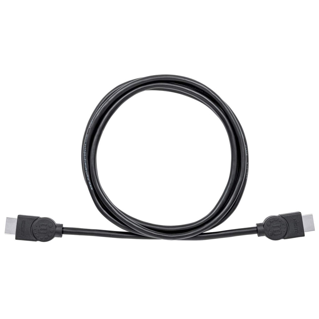 Manhattan HDMI-Kabel mit Ethernet 2 m Schwarz