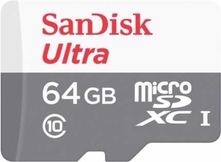 Sandisk Ultra MicroSDXC 64GB UHS-I 64GB MicroSDXC UHS-I Klasse 10 Speicherkarte (SDSQUNS-064G-GN3MN)