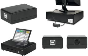 Safescan USB Kassenladenöffner "UC-100", schwarz verbindet die Kassenlade mit dem PC oder POS-System, - 1 Stück (125-0578)