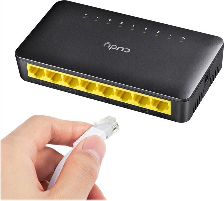 Cudy FS108D Fast-Ethernet-Switch 8 Ports Unmanaged Weiß