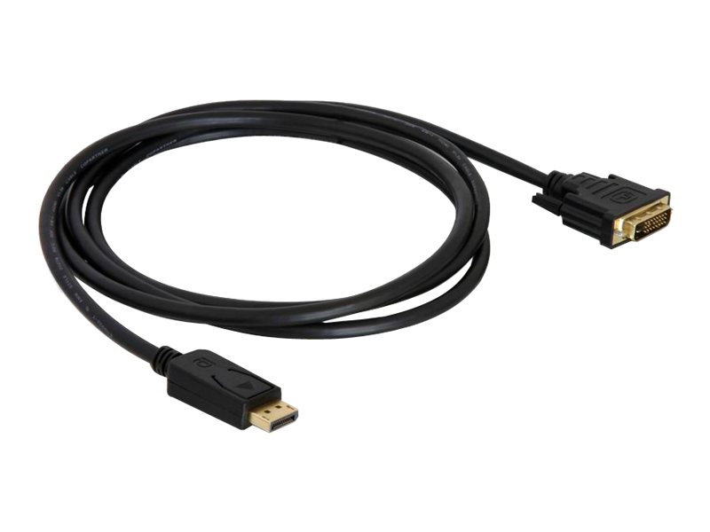 Delock 82590 DisplayPort 1.1 auf DVI-D Kabel 1 m Schwarz