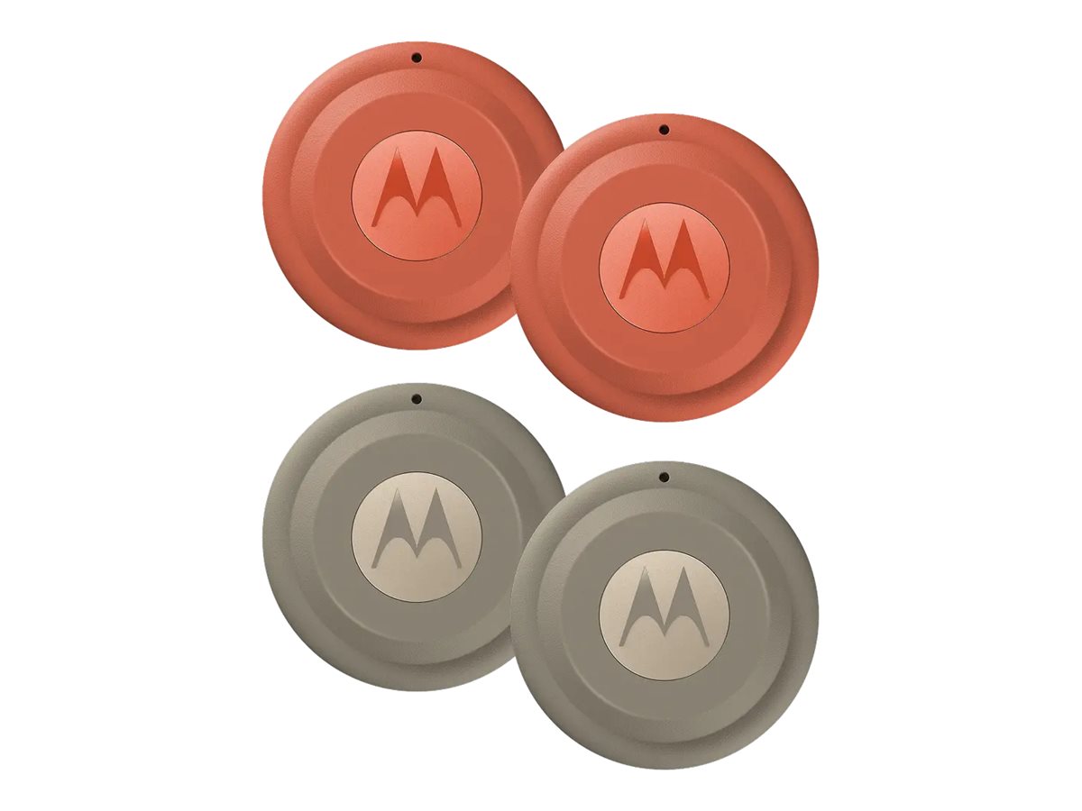 Motorola Moto Tag 2.0 Bluetooth-Tracker 4er Pack Grün, Orange