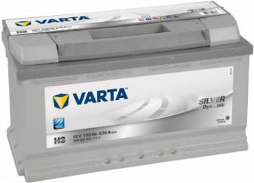 Varta Autobatterie Silver Dynamic H3 12 V 100 Ah ETN 600 402 083 T1 Zellanlegung 0 (600402083 3162)