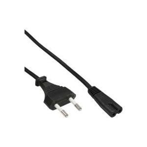 InLine Netzkabel Euro/Stecker - Euro 8/Buchse 2,0 m schwarz (16654C)