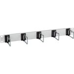 EFB-Elektronik 48,30cm (19") 1HE Kabelführungspanel, 5 x Stahlbügel 110 mm, Frontblende RAL7035 Hersteller: EFB Elektronik (699980.2)