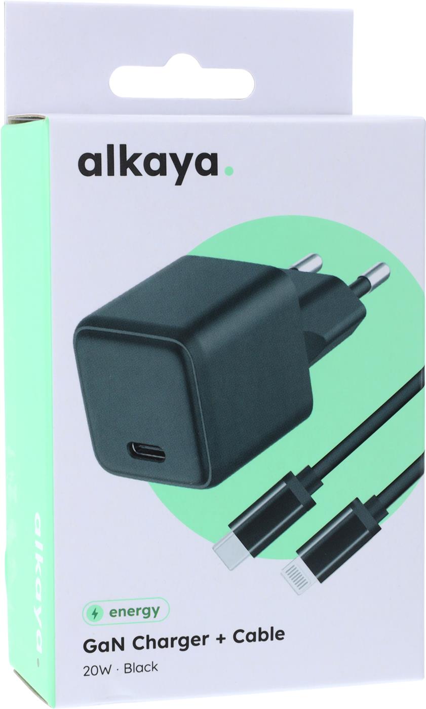alkaya NEXUS Speed Flex Charger Set GaN Technologie 20W schwarz (C2-70002)