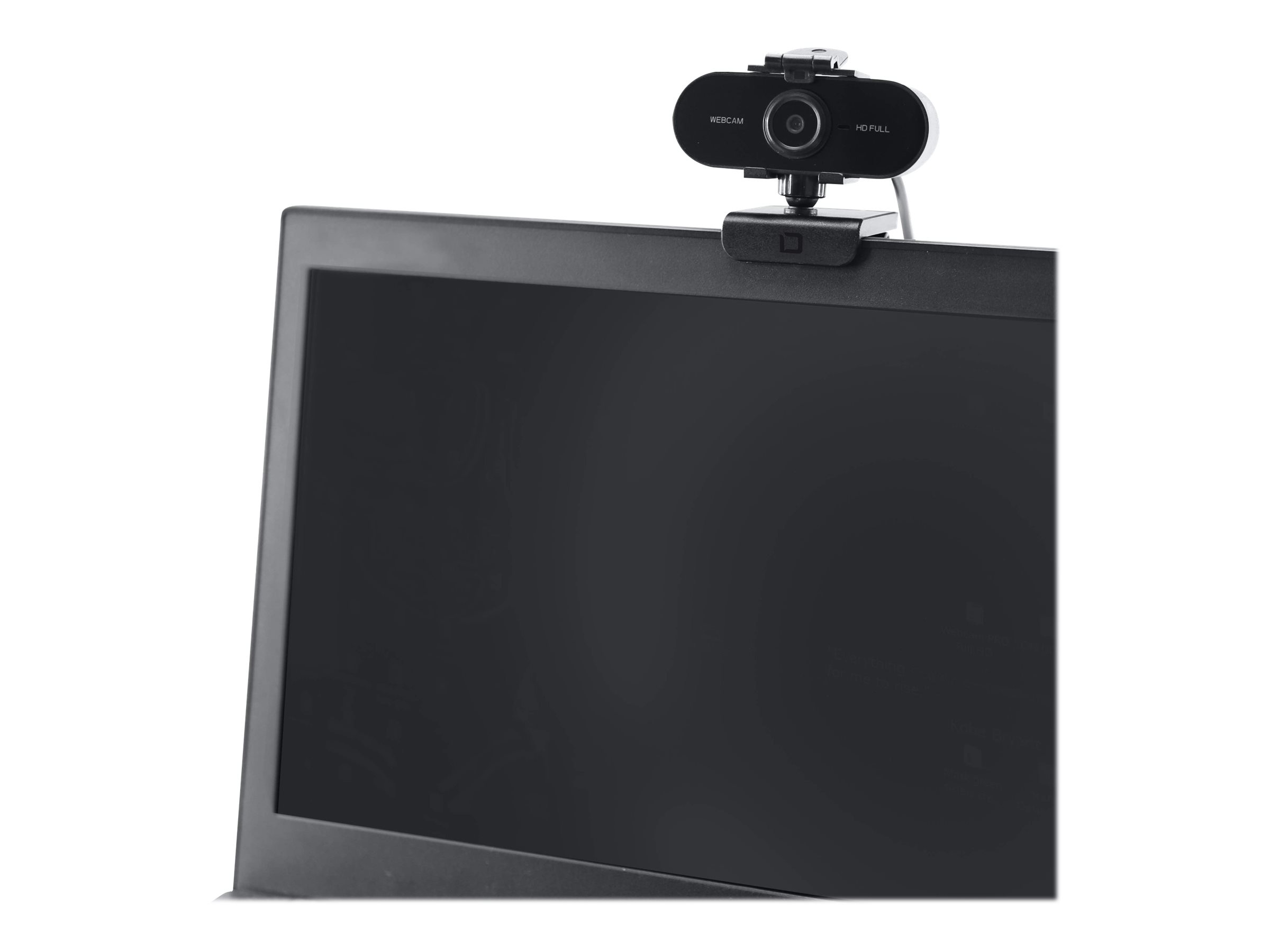 Dicota Webcam PRO Plus Full HD 1920 x 1080 USB 2.0 Schwarz