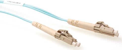 ACT 1 meter LSZH Multimode 50/125 OM4 fiber patch cable duplex with LC connectors. Lc-lc 50/125 om4 duplex 1.00m (RL9701)