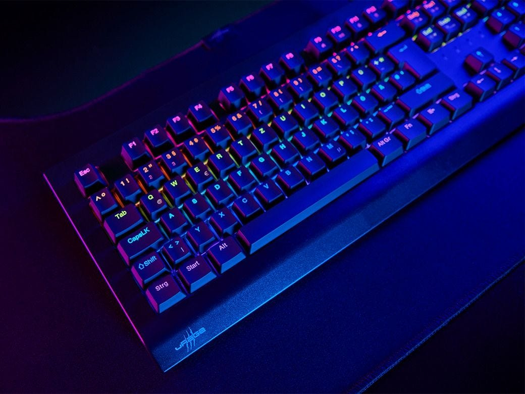 uRage Exodus 600 Mechanical Gaming-Tastatur Rote Switches QWERTZ Schwarz
