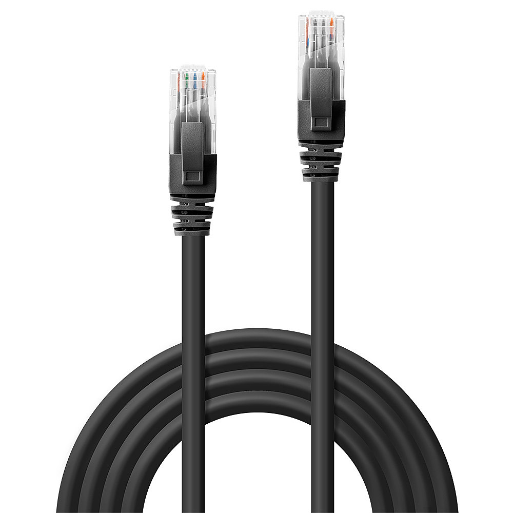 Lindy Netzwerkkabel CAT 6 UTP RJ-45 0,3 m Schwarz