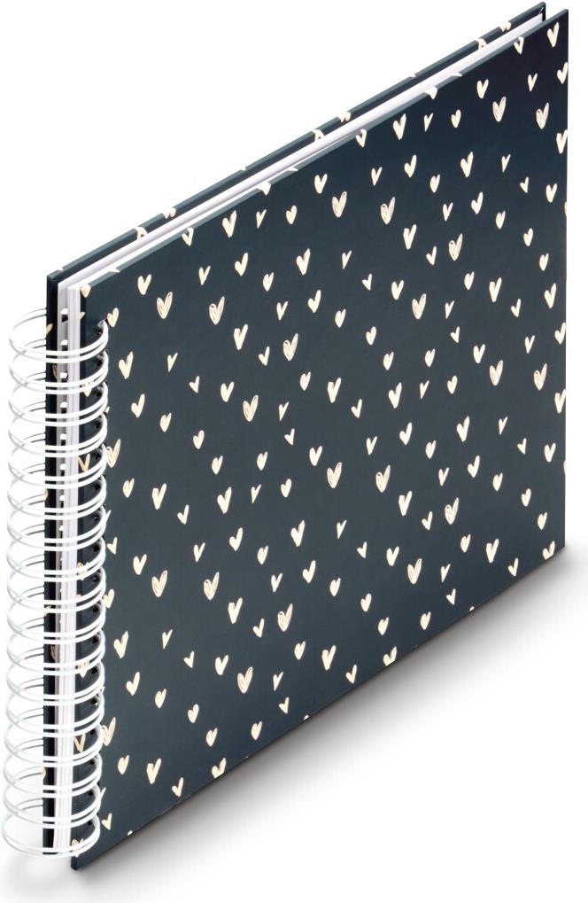 Hama Spiral-Album Lovely 28x24 cm 50 weiße Seiten Blau (00007702)