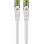Goobay RJ45 Patchkabel mit CAT 8.1 S/FTP Rohkabel, weiß (61108)