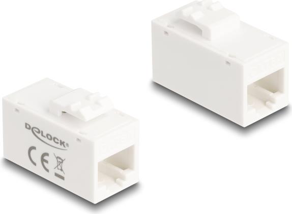 Delock Keystone Modul RJ45 Buchse zu Cat.6A UTP weiß (90639)