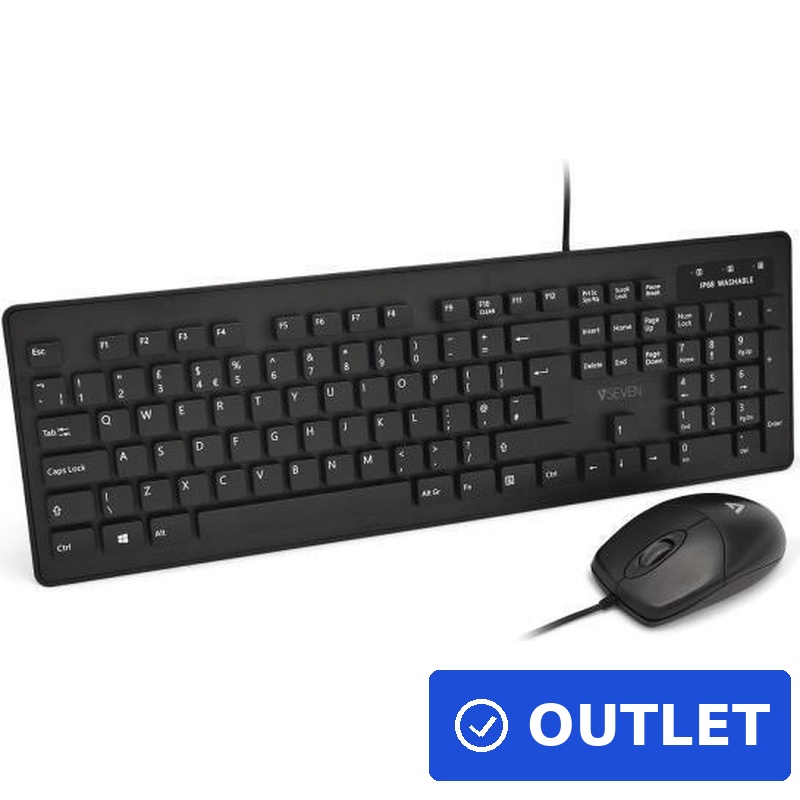 V7 CKU700UK Tastatur-und-Maus-Set (CKU700UK)