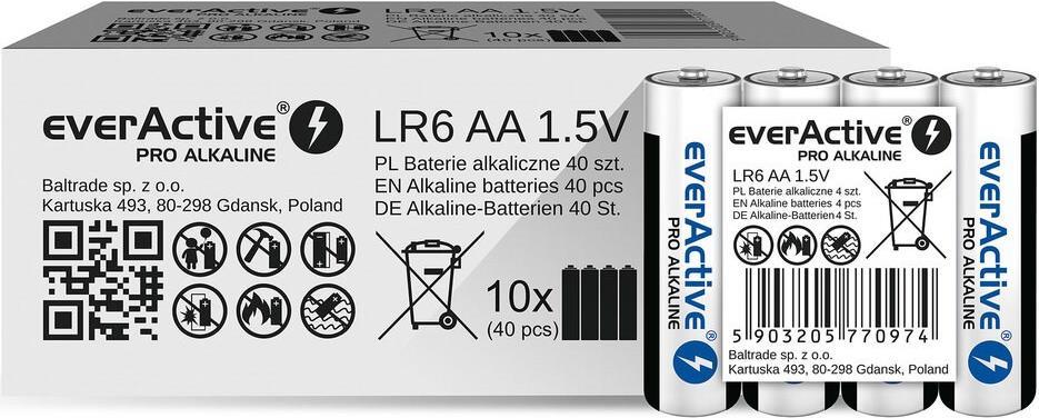 Batterien AA / LR6 everActive Pro Alkaline 4 Stk. (LR6PRO4T)