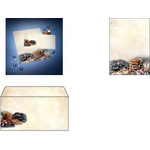 25 Weihnachtsbriefumschläge Winter Smell DIN lang ohne Fenster (DU304)