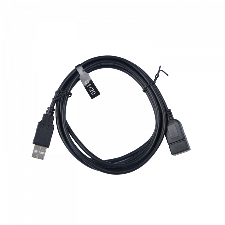 V7 USB 2.0 Verlängerungskabel USB A auf USB A 1.8 m Schwarz