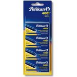Pelikan Großraum-Tintenpatronen 4001 GTP/5, königsblau Standard-Großraumpatronen für alle gängigen Patronen - 20 Stück (330894)